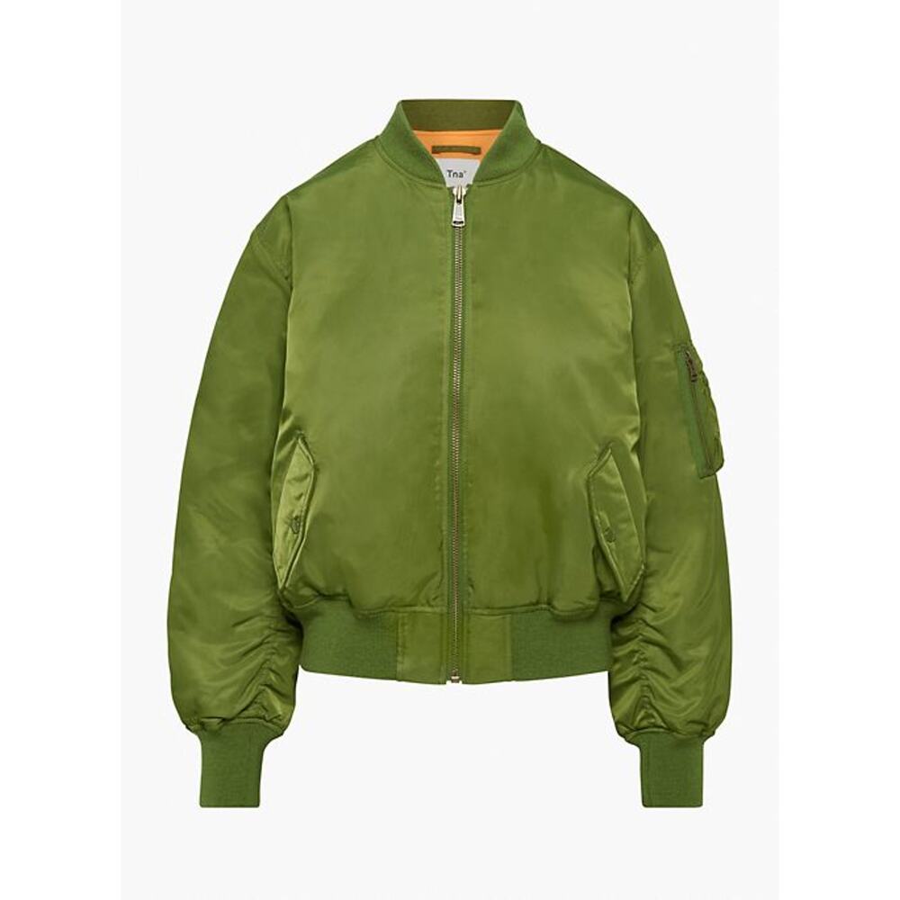Tna 'Tahoe' Green Bomber Jacket Size M - NWT